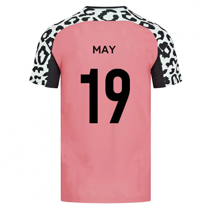 Danxen Herren Adam May #19 Pink Schwarz Auswärtstrikot Trikot 2025/26 T-Shirt Schweiz