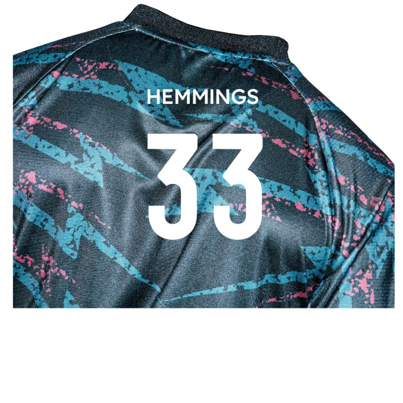 Danxen Herren Ashley Hemmings #33 Schwarz Marine Auswärtstrikot Trikot 2025/26 T-Shirt Schweiz
