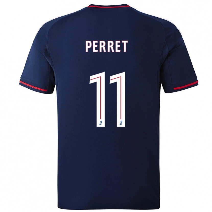 Danxen Herren Romain Perret #11 Marine Rot Auswärtstrikot Trikot 2025/26 T-Shirt Schweiz
