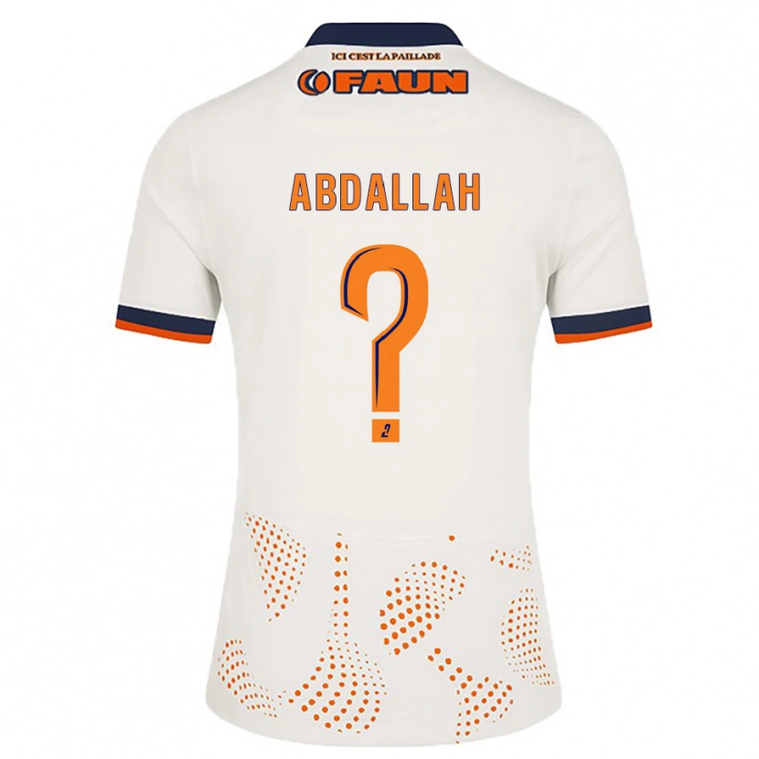 Danxen Herren Ikrame Abdallah #0 Weiß Orange Auswärtstrikot Trikot 2025/26 T-Shirt Schweiz