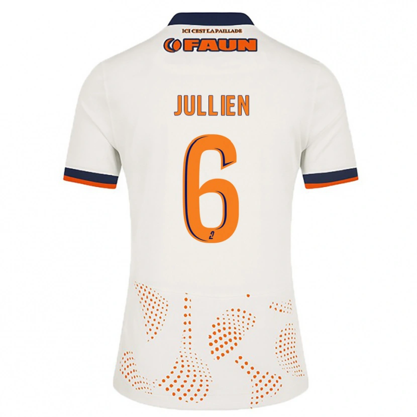 Danxen Herren Christopher Jullien #6 Weiß Orange Auswärtstrikot Trikot 2025/26 T-Shirt Schweiz