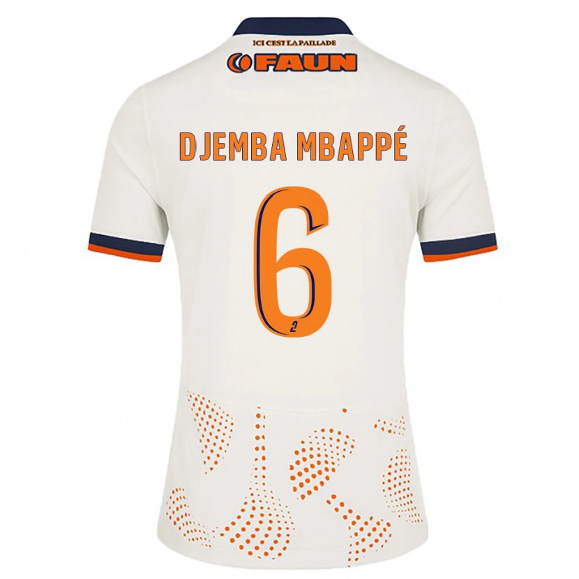 Danxen Herren Yvan Djemba Mbappé #6 Weiß Orange Auswärtstrikot Trikot 2025/26 T-Shirt Schweiz