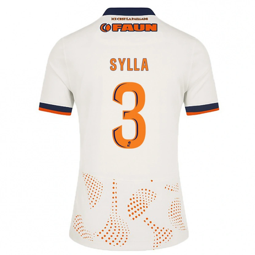 Danxen Herren Issiaga Sylla #3 Weiß Orange Auswärtstrikot Trikot 2025/26 T-Shirt Schweiz