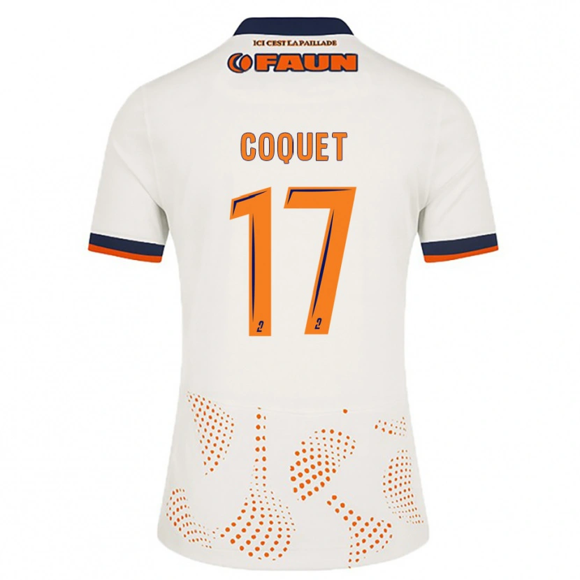 Danxen Herren Judith Coquet #17 Weiß Orange Auswärtstrikot Trikot 2025/26 T-Shirt Schweiz