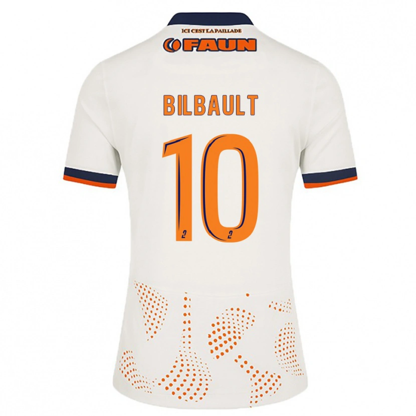 Danxen Herren Charlotte Bilbault #10 Weiß Orange Auswärtstrikot Trikot 2025/26 T-Shirt Schweiz