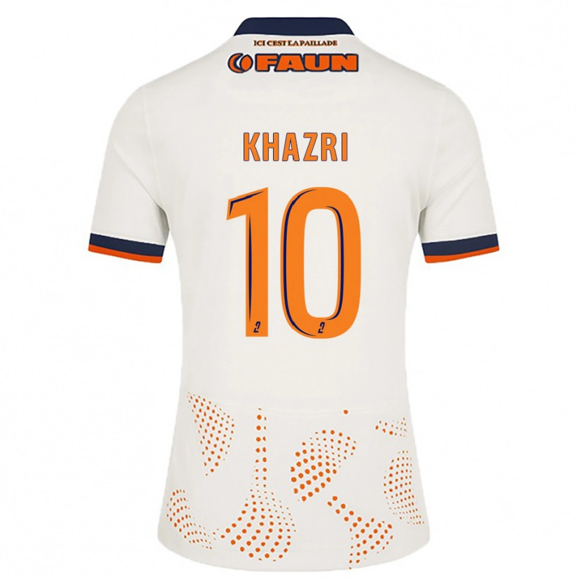 Danxen Herren Wahbi Khazri #10 Weiß Orange Auswärtstrikot Trikot 2025/26 T-Shirt Schweiz
