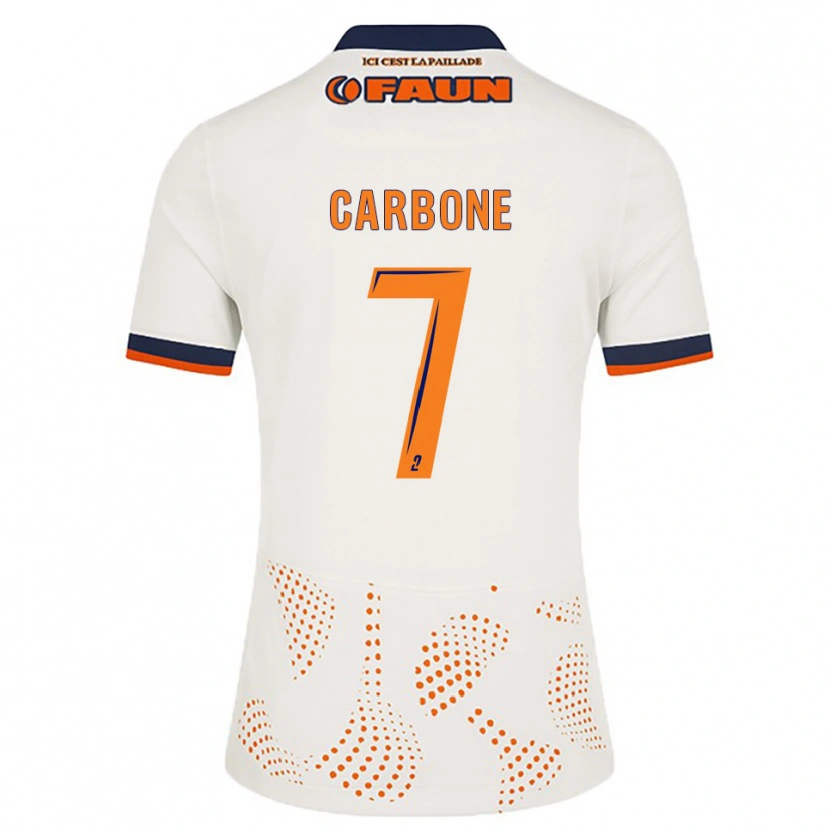 Danxen Herren Giani Carbone #7 Weiß Orange Auswärtstrikot Trikot 2025/26 T-Shirt Schweiz