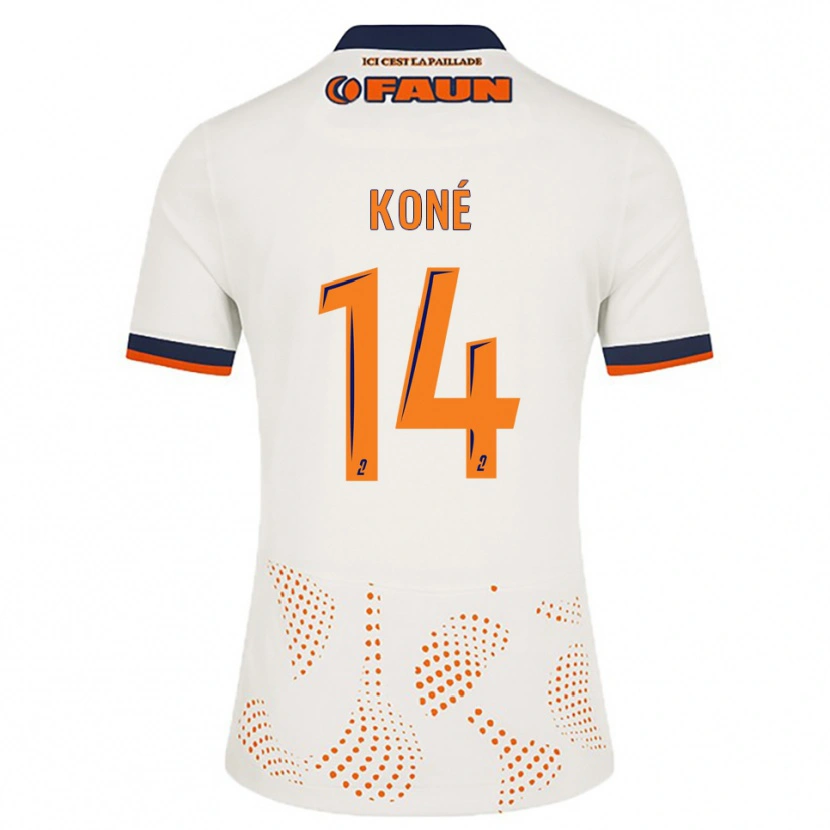 Danxen Herren Djomoh Koné #14 Weiß Orange Auswärtstrikot Trikot 2025/26 T-Shirt Schweiz