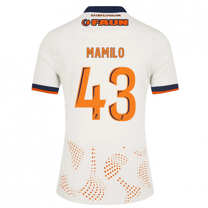 Danxen Herren Craig Mamilo #43 Weiß Orange Auswärtstrikot Trikot 2025/26 T-Shirt Schweiz