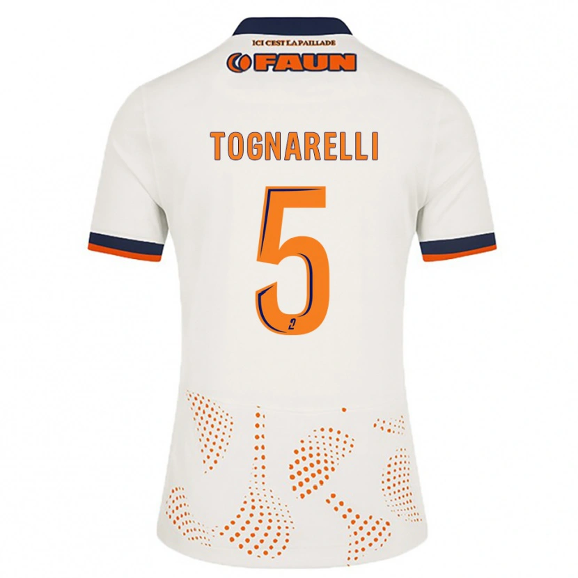 Danxen Herren Angelo Tognarelli #5 Weiß Orange Auswärtstrikot Trikot 2025/26 T-Shirt Schweiz
