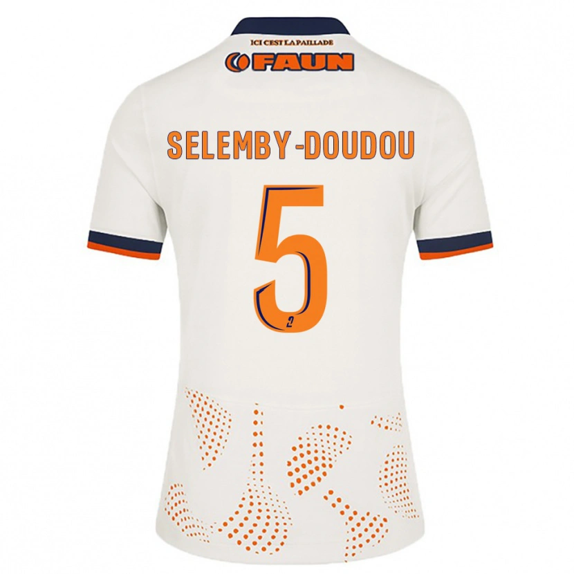 Danxen Herren Basile Selemby-Doudou #5 Weiß Orange Auswärtstrikot Trikot 2025/26 T-Shirt Schweiz