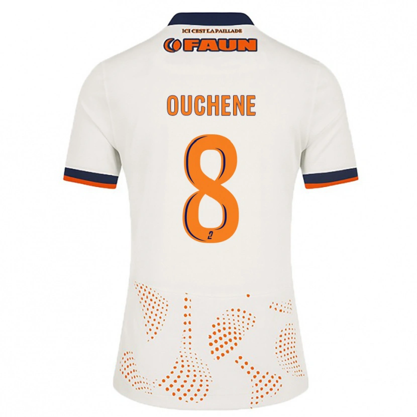 Danxen Herren Sonia Ouchene #8 Weiß Orange Auswärtstrikot Trikot 2025/26 T-Shirt Schweiz