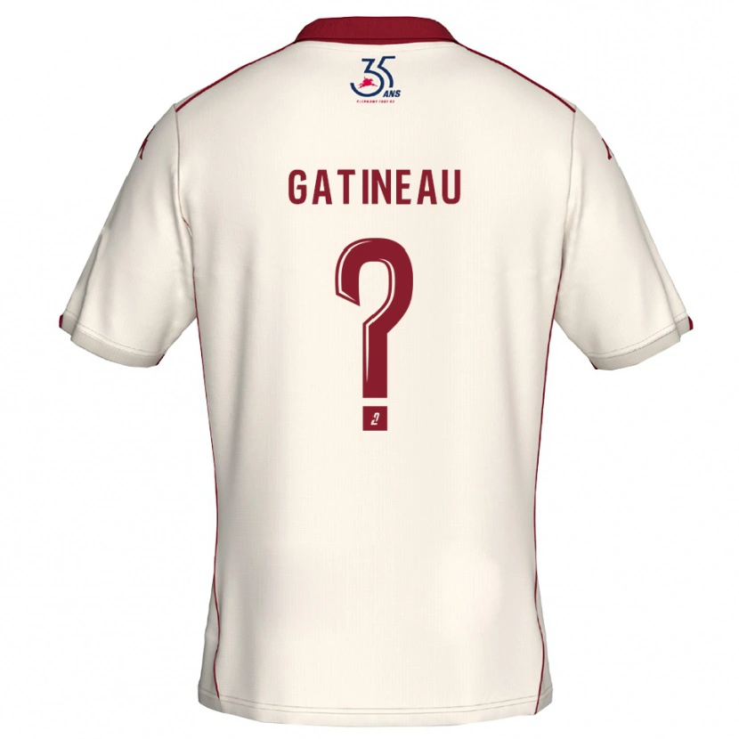 Danxen Herren Anthony Gatineau #0 Weiß Burgunder Auswärtstrikot Trikot 2025/26 T-Shirt Schweiz