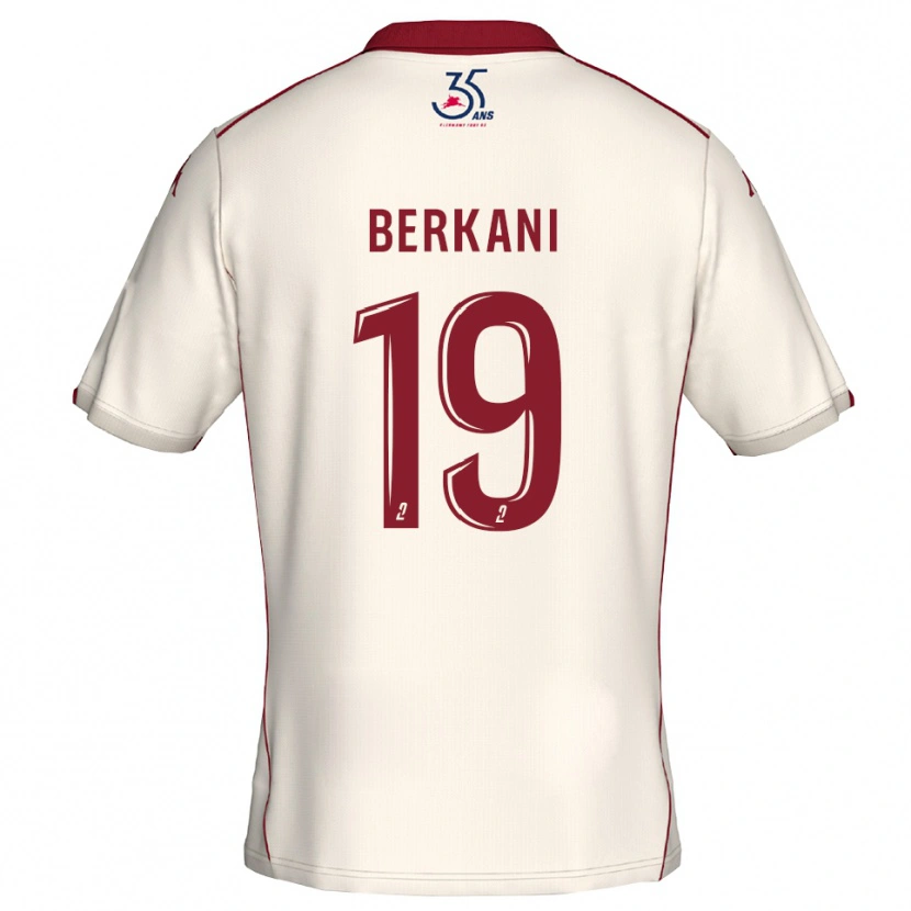 Danxen Herren Stan Berkani #19 Weiß Burgunder Auswärtstrikot Trikot 2025/26 T-Shirt Schweiz