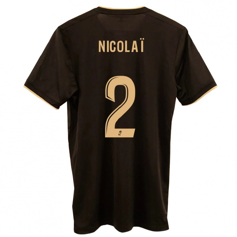 Danxen Herren Dominique Nicolaï #2 Blau Rot Auswärtstrikot Trikot 2025/26 T-Shirt Schweiz