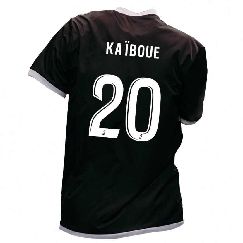 Danxen Herren Kylian Kaïboue #20 Schwarz Gold Auswärtstrikot Trikot 2025/26 T-Shirt Schweiz