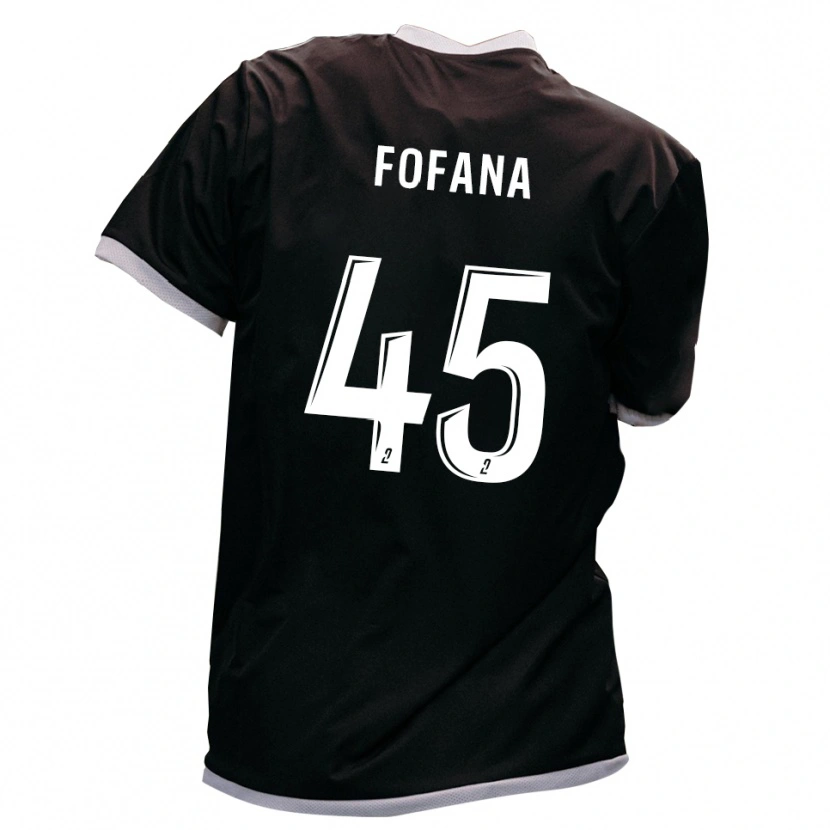Danxen Herren Ibrahim Fofana #45 Schwarz Gold Auswärtstrikot Trikot 2025/26 T-Shirt Schweiz