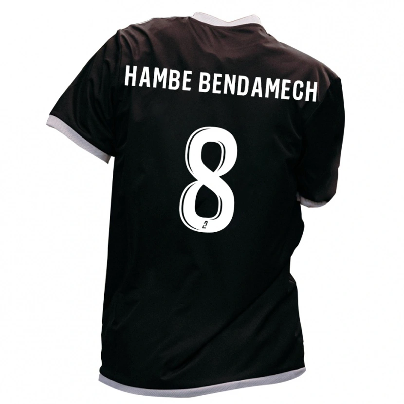 Danxen Herren Liam Hambe Bendamech #8 Schwarz Gold Auswärtstrikot Trikot 2025/26 T-Shirt Schweiz