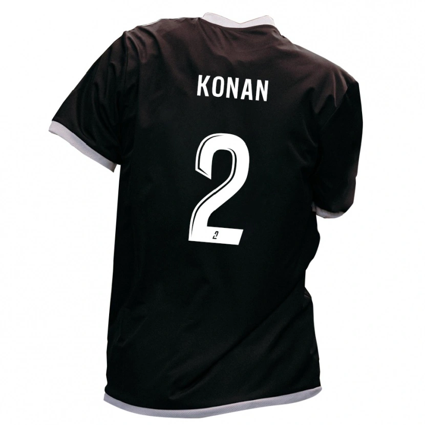 Danxen Herren Mathéo Konan #2 Schwarz Gold Auswärtstrikot Trikot 2025/26 T-Shirt Schweiz