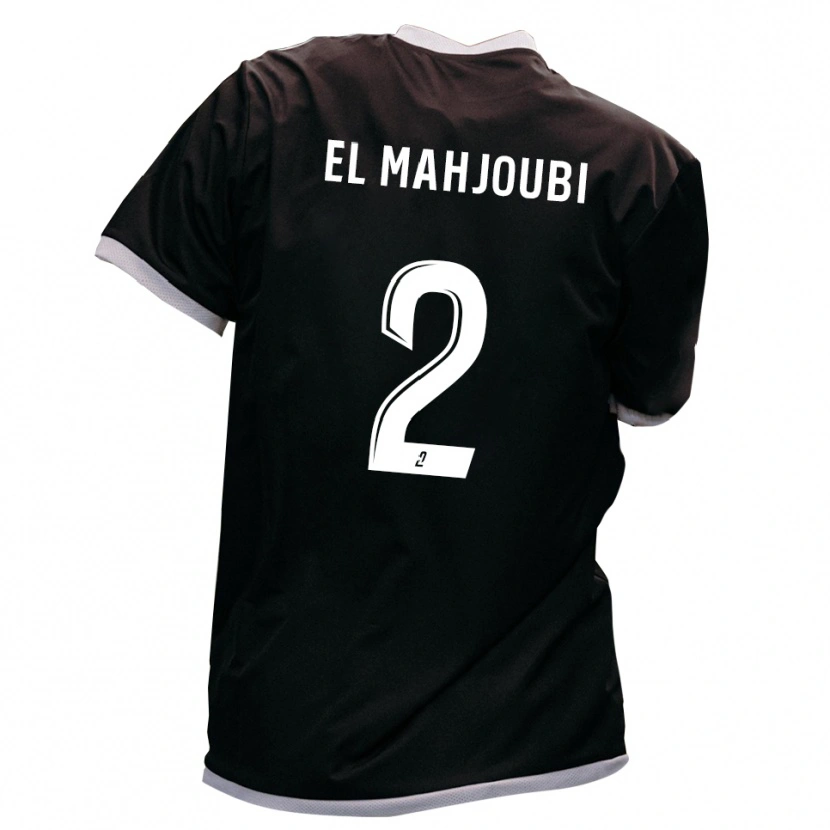 Danxen Herren Djibril El Mahjoubi #2 Schwarz Gold Auswärtstrikot Trikot 2025/26 T-Shirt Schweiz