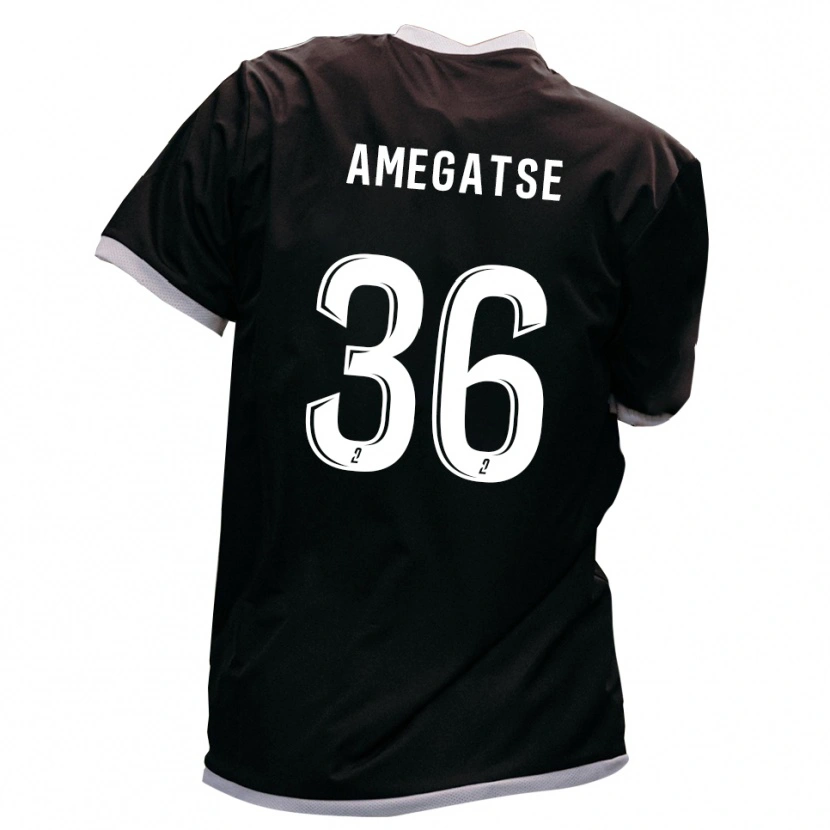Danxen Herren Foly Amegatse #36 Schwarz Gold Auswärtstrikot Trikot 2025/26 T-Shirt Schweiz