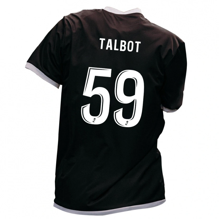 Danxen Herren Nathan Talbot #59 Schwarz Gold Auswärtstrikot Trikot 2025/26 T-Shirt Schweiz