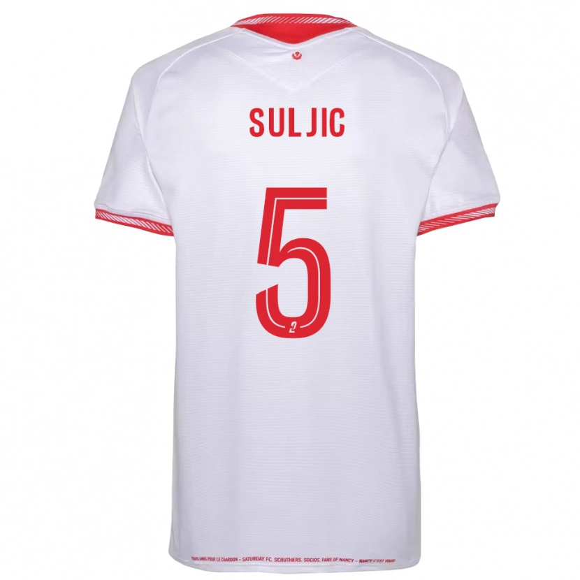 Danxen Herren Cazim Suljic #5 Schwarz Rot Auswärtstrikot Trikot 2025/26 T-Shirt Schweiz