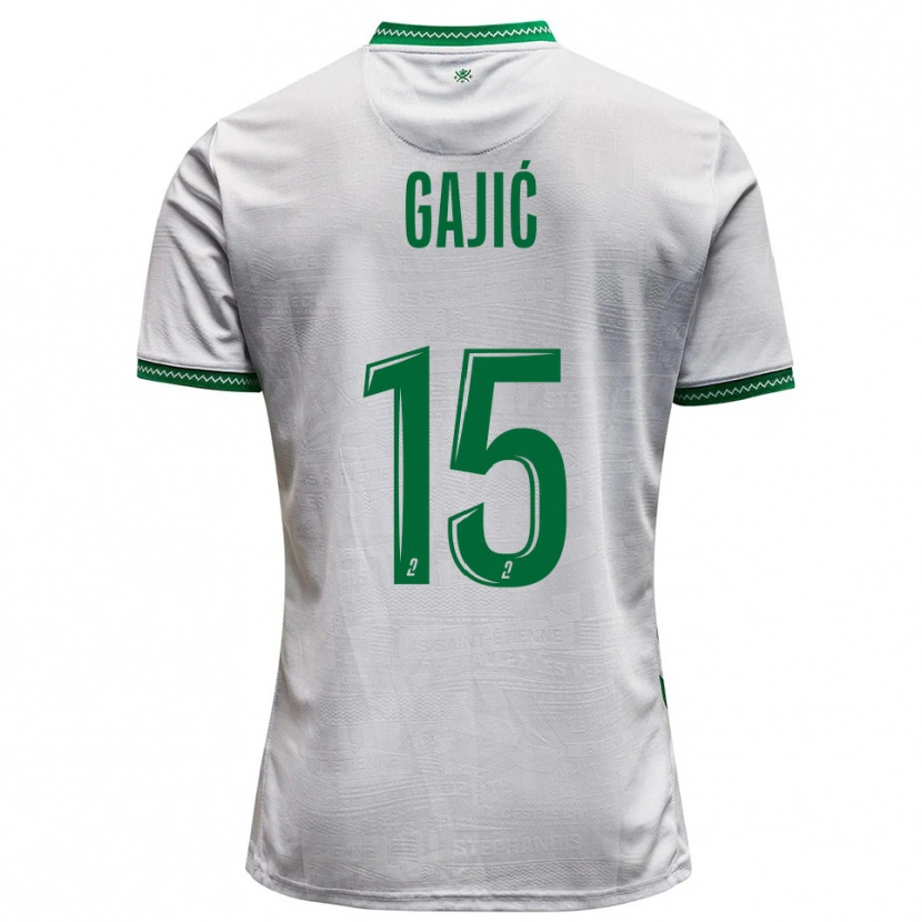 Danxen Herren Aleksandra Gajić #15 Weiß Grün Auswärtstrikot Trikot 2025/26 T-Shirt Schweiz