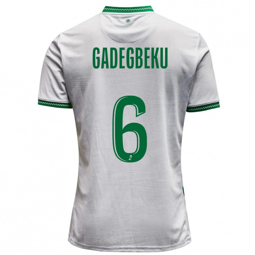 Danxen Herren Luan Gadegbeku #6 Weiß Grün Auswärtstrikot Trikot 2025/26 T-Shirt Schweiz