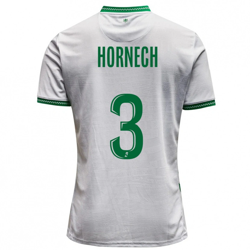 Danxen Herren Ewan Hornech #3 Weiß Grün Auswärtstrikot Trikot 2025/26 T-Shirt Schweiz