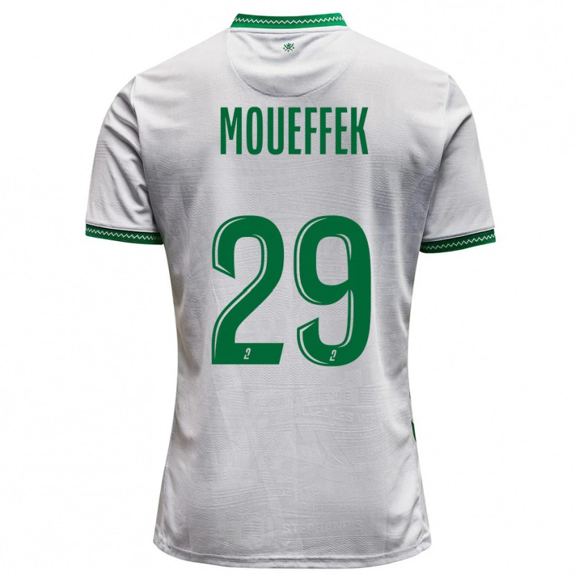 Danxen Herren Aïmen Moueffek #29 Weiß Grün Auswärtstrikot Trikot 2025/26 T-Shirt Schweiz