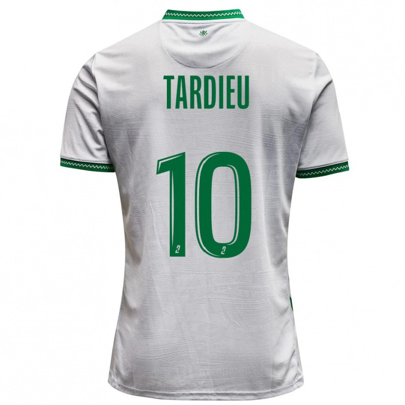 Danxen Herren Florian Tardieu #10 Weiß Grün Auswärtstrikot Trikot 2025/26 T-Shirt Schweiz