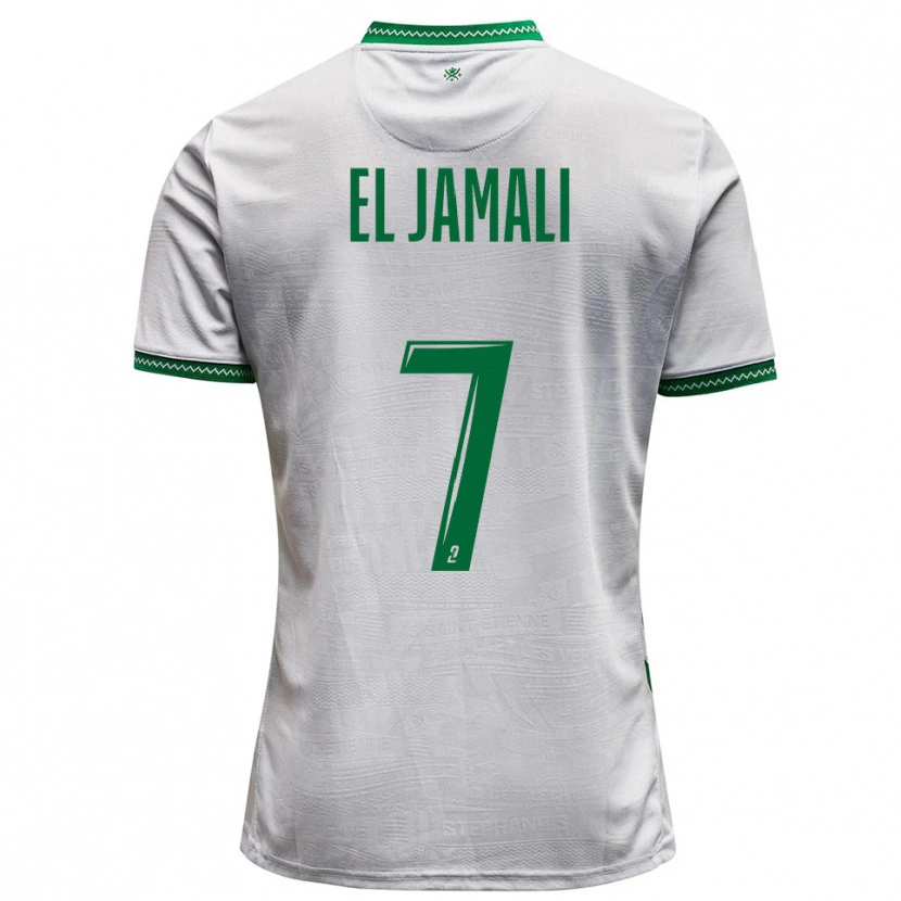 Danxen Herren Nadir El Jamali #7 Weiß Grün Auswärtstrikot Trikot 2025/26 T-Shirt Schweiz