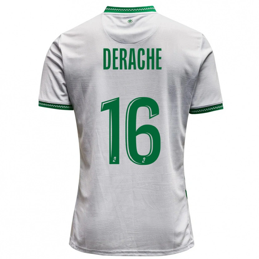 Danxen Herren Joseph Derache #16 Weiß Grün Auswärtstrikot Trikot 2025/26 T-Shirt Schweiz