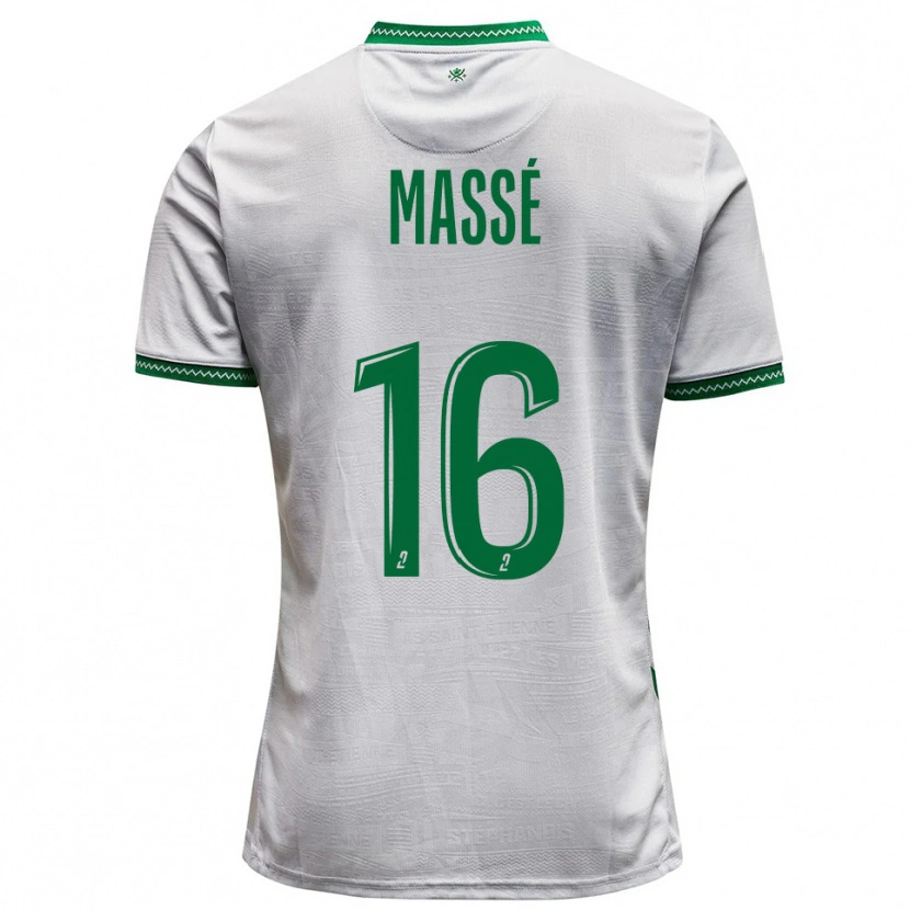 Danxen Herren Maël Massé #16 Weiß Grün Auswärtstrikot Trikot 2025/26 T-Shirt Schweiz