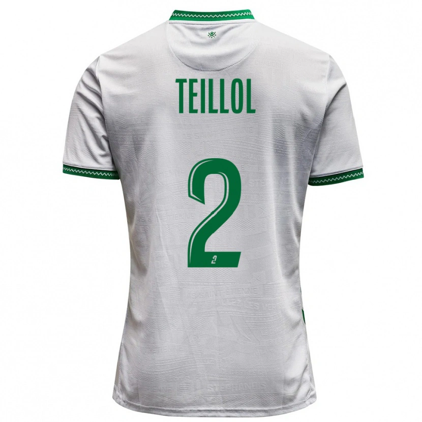 Danxen Herren Tom Teillol #2 Weiß Grün Auswärtstrikot Trikot 2025/26 T-Shirt Schweiz