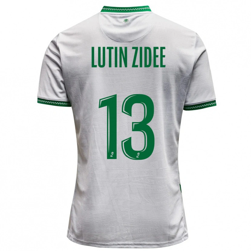 Danxen Herren Medhy Lutin Zidee #13 Weiß Grün Auswärtstrikot Trikot 2025/26 T-Shirt Schweiz