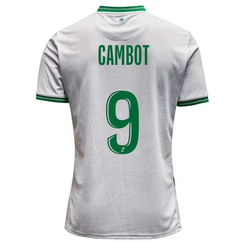 Danxen Herren Sarah Cambot #9 Weiß Grün Auswärtstrikot Trikot 2025/26 T-Shirt Schweiz