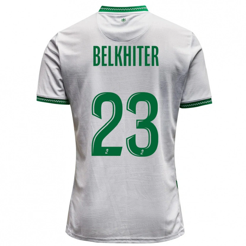 Danxen Herren Morgane Belkhiter #23 Weiß Grün Auswärtstrikot Trikot 2025/26 T-Shirt Schweiz