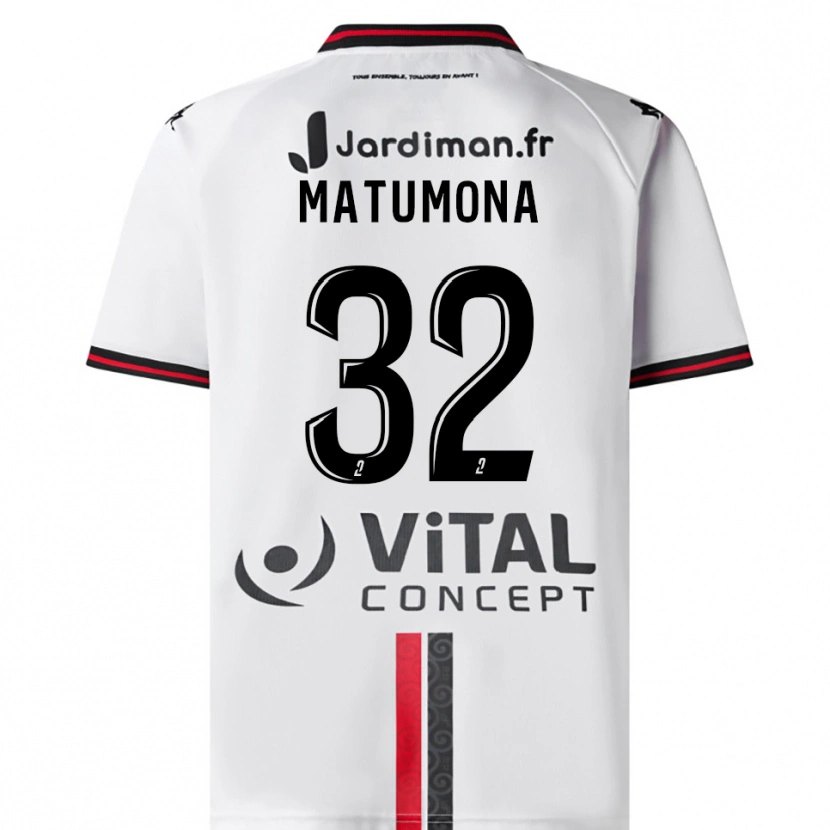Danxen Herren Jérémie Matumona #32 Weiß Rot Auswärtstrikot Trikot 2025/26 T-Shirt Schweiz