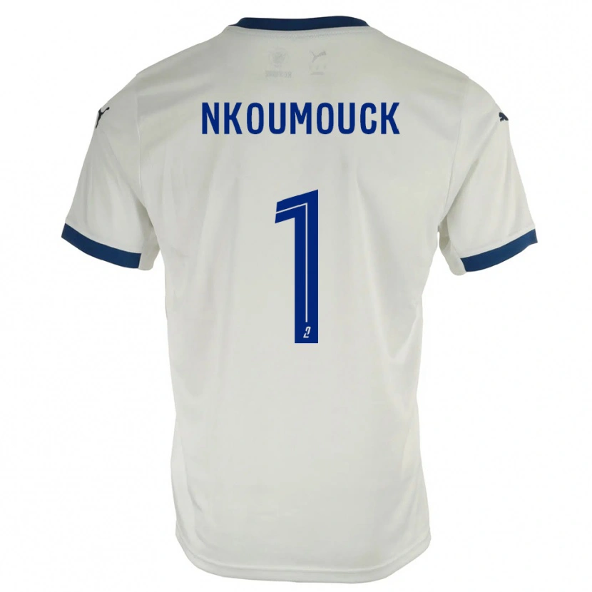 Danxen Herren Marc-Anthony Nkoumouck #1 Weiß Blau Auswärtstrikot Trikot 2025/26 T-Shirt Schweiz