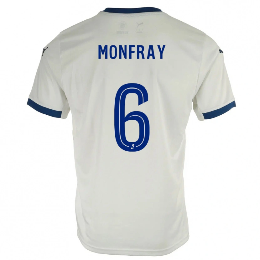 Danxen Herren Adrien Monfray #6 Weiß Blau Auswärtstrikot Trikot 2025/26 T-Shirt Schweiz