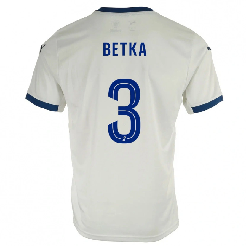 Danxen Herren Naël Betka #3 Weiß Blau Auswärtstrikot Trikot 2025/26 T-Shirt Schweiz