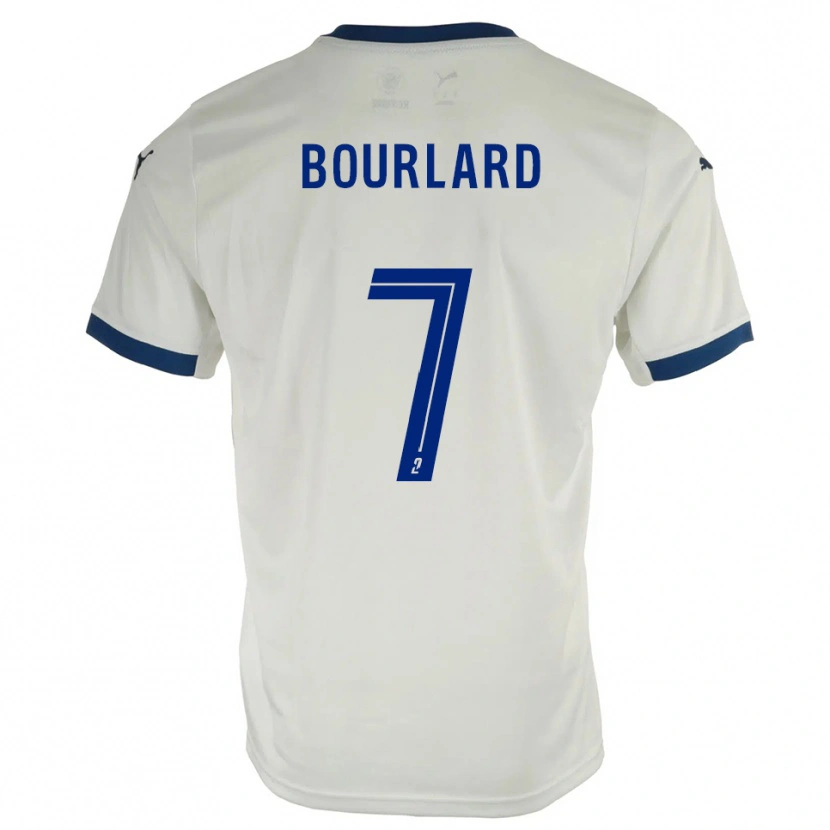 Danxen Herren Liam Bourlard #7 Weiß Blau Auswärtstrikot Trikot 2025/26 T-Shirt Schweiz