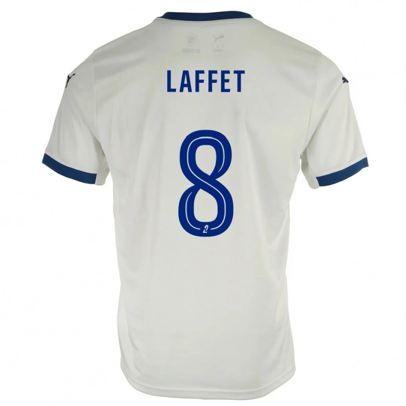Danxen Herren Yves Laffet #8 Weiß Blau Auswärtstrikot Trikot 2025/26 T-Shirt Schweiz