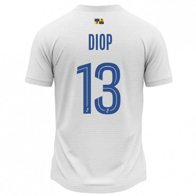 Danxen Herren Mamadou Diop #13 Weiß Blau Auswärtstrikot Trikot 2025/26 T-Shirt Schweiz