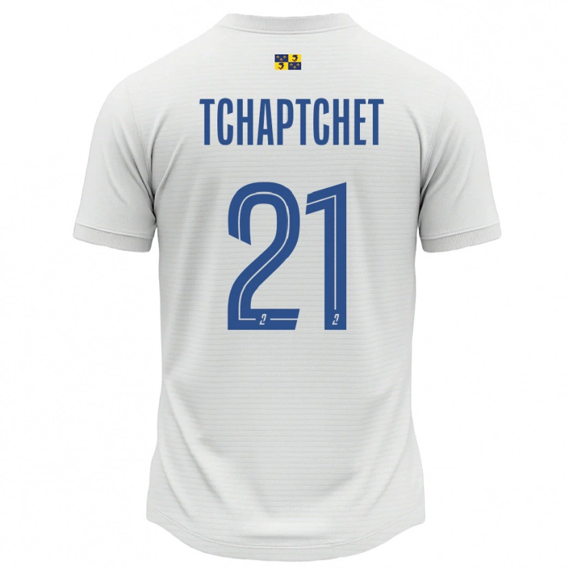Danxen Herren Allan Tchaptchet #21 Weiß Blau Auswärtstrikot Trikot 2025/26 T-Shirt Schweiz