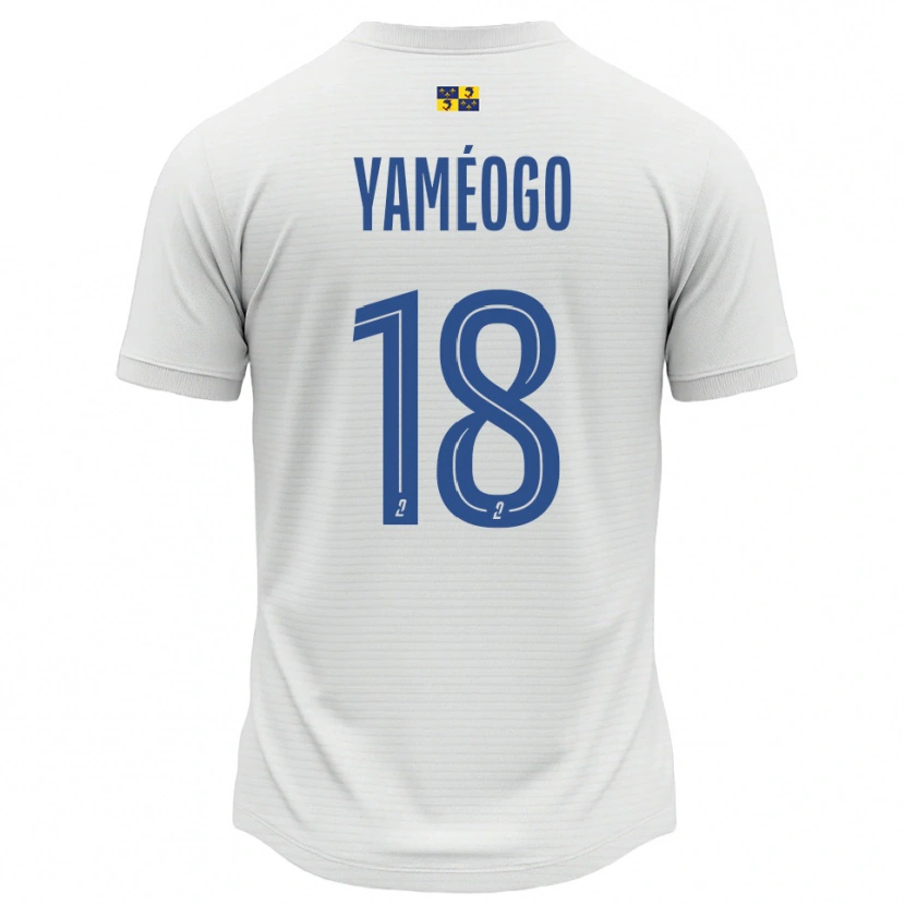 Danxen Herren Bachirou Yaméogo #18 Weiß Blau Auswärtstrikot Trikot 2025/26 T-Shirt Schweiz