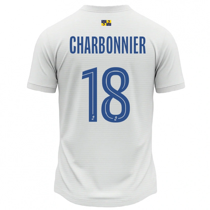 Danxen Herren Candice Charbonnier #18 Weiß Blau Auswärtstrikot Trikot 2025/26 T-Shirt Schweiz