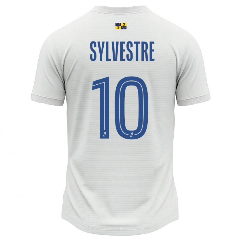 Danxen Herren Eddy Sylvestre #10 Weiß Blau Auswärtstrikot Trikot 2025/26 T-Shirt Schweiz